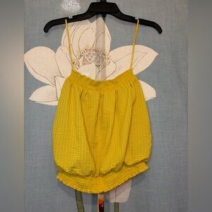 Anthropologie Sunburst Yellow Strapless Top💛